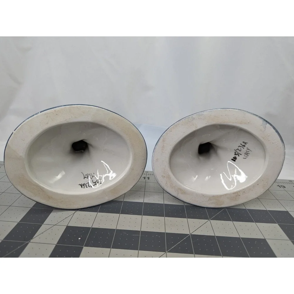 Candle Stick Holders Twist Spiral Italy Numbered‎ 9.75 Inch